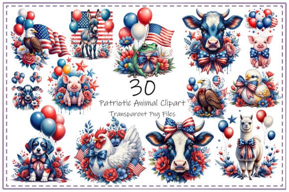 Download Patriotic Animal Clipart Bundle - Premium Bundle
